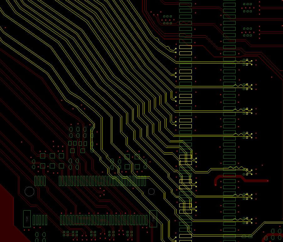 CPU PCIe Gen5 device-down routing layout